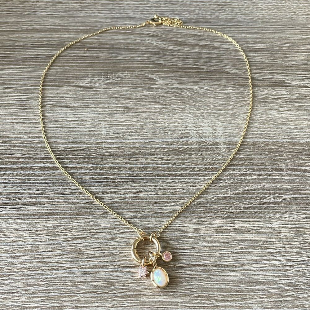 Pink Accents necklace N1043 - Picture 2 of 4